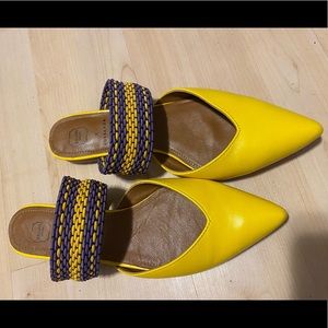 Yellow Malone Souliers x Roksanda Slip-on Sandle